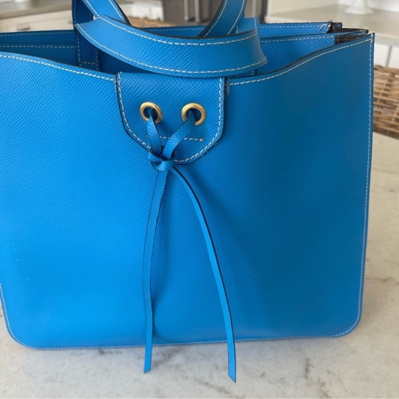 Handbags - Blue sky leather handbag!!! Gorgeous quality and color! Never used! Like new
